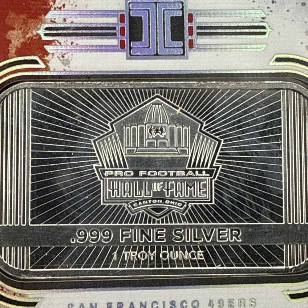 2025 Panini Impeccable Joe Montana 1 Oz .999 Silver Bar #35/35 49ers SSP